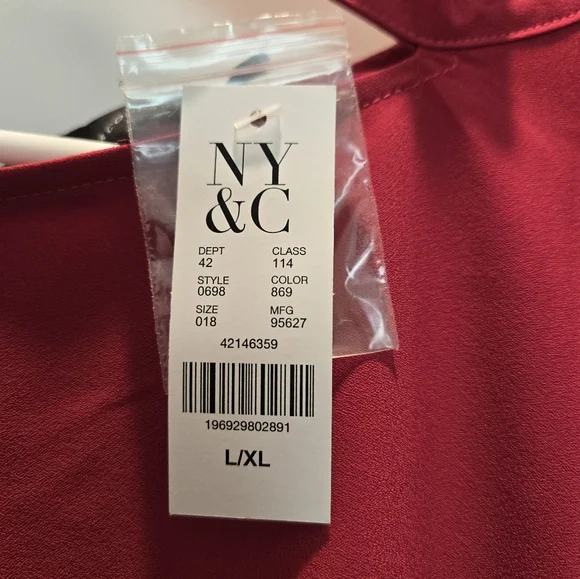 Chic Red One-Shoulder Top - Picture 2 of 2